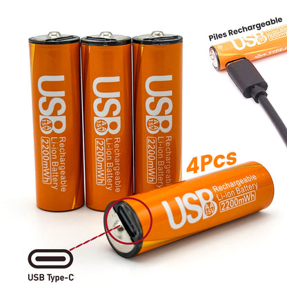 Pack de 4 Piles Rechargables